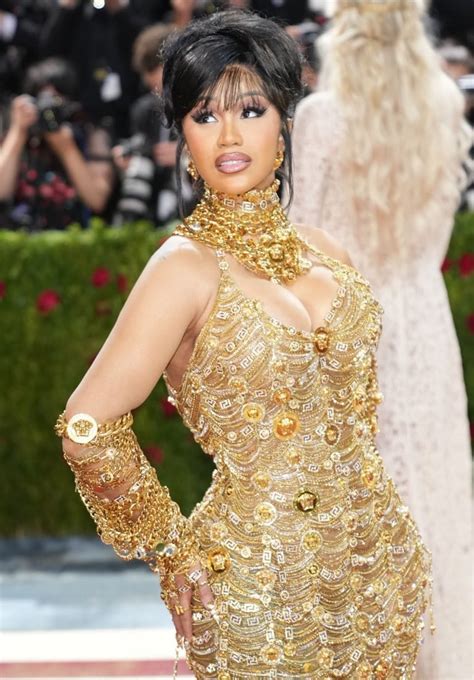 cardi b versace|cardi b gold dress.